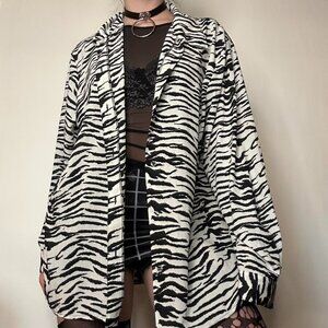 Vintage Zebra Button Down